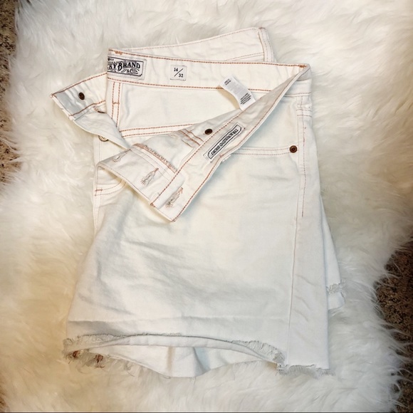 Lucky Brand Pants - Lucky Brand Boyfriend Shorts Sz 14/32 Buttonfly